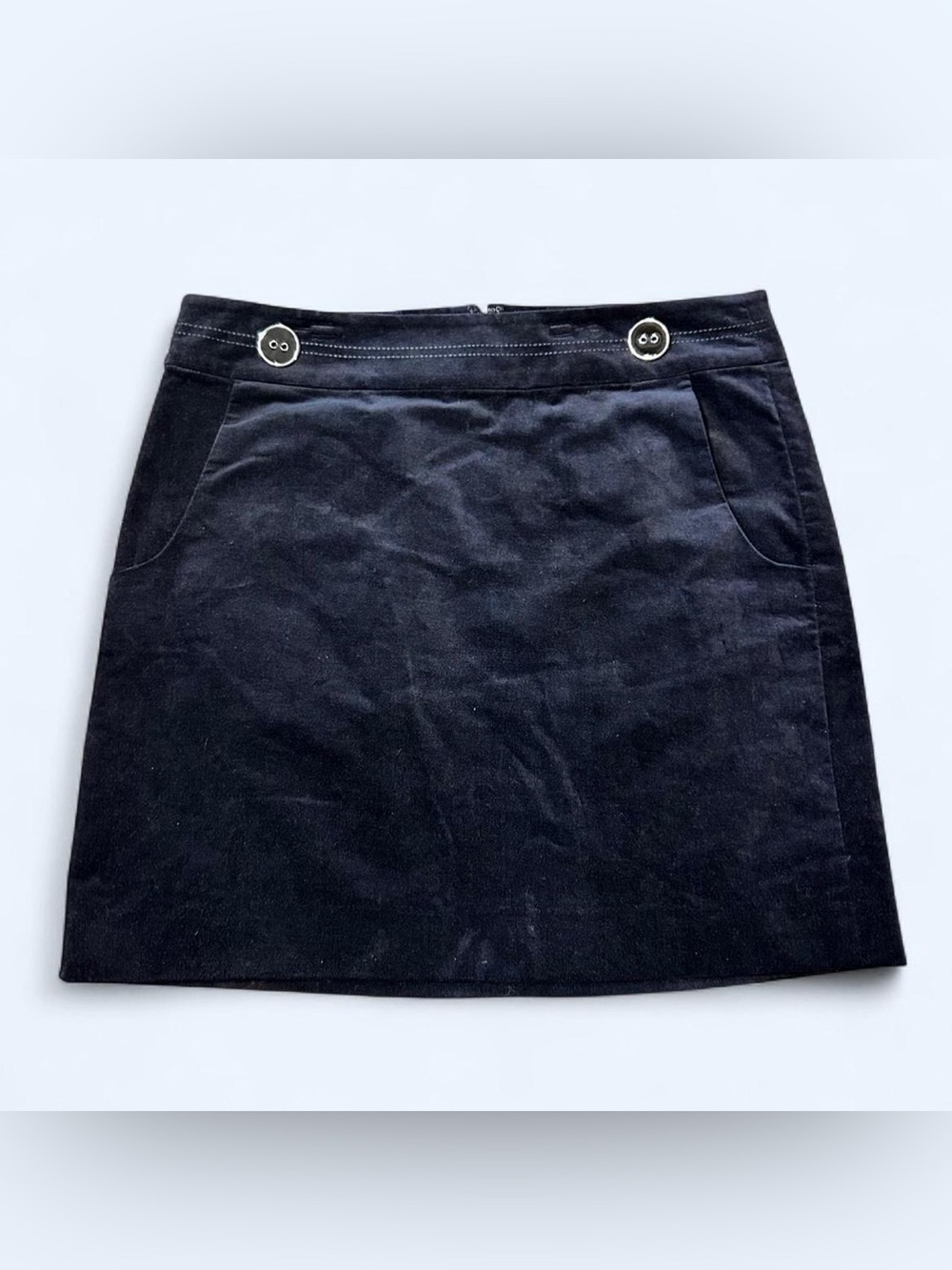 Goth Black Velvet Mini Skirt by Loft!